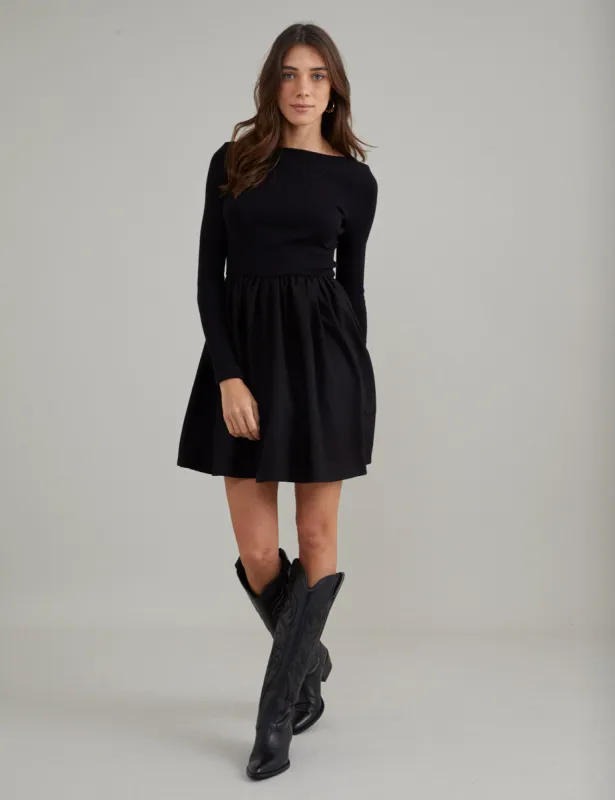 関税込☆INSTANTFUNK★Cable-knit wool-blend bolero mini dress CABLE-KNIT WOOL-BLEND BOLERO MINI DRESS - INSTANTFUNK