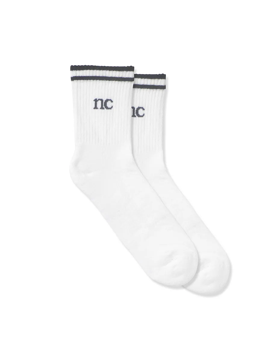 White Ribbed Socks sold by Nobody's Child