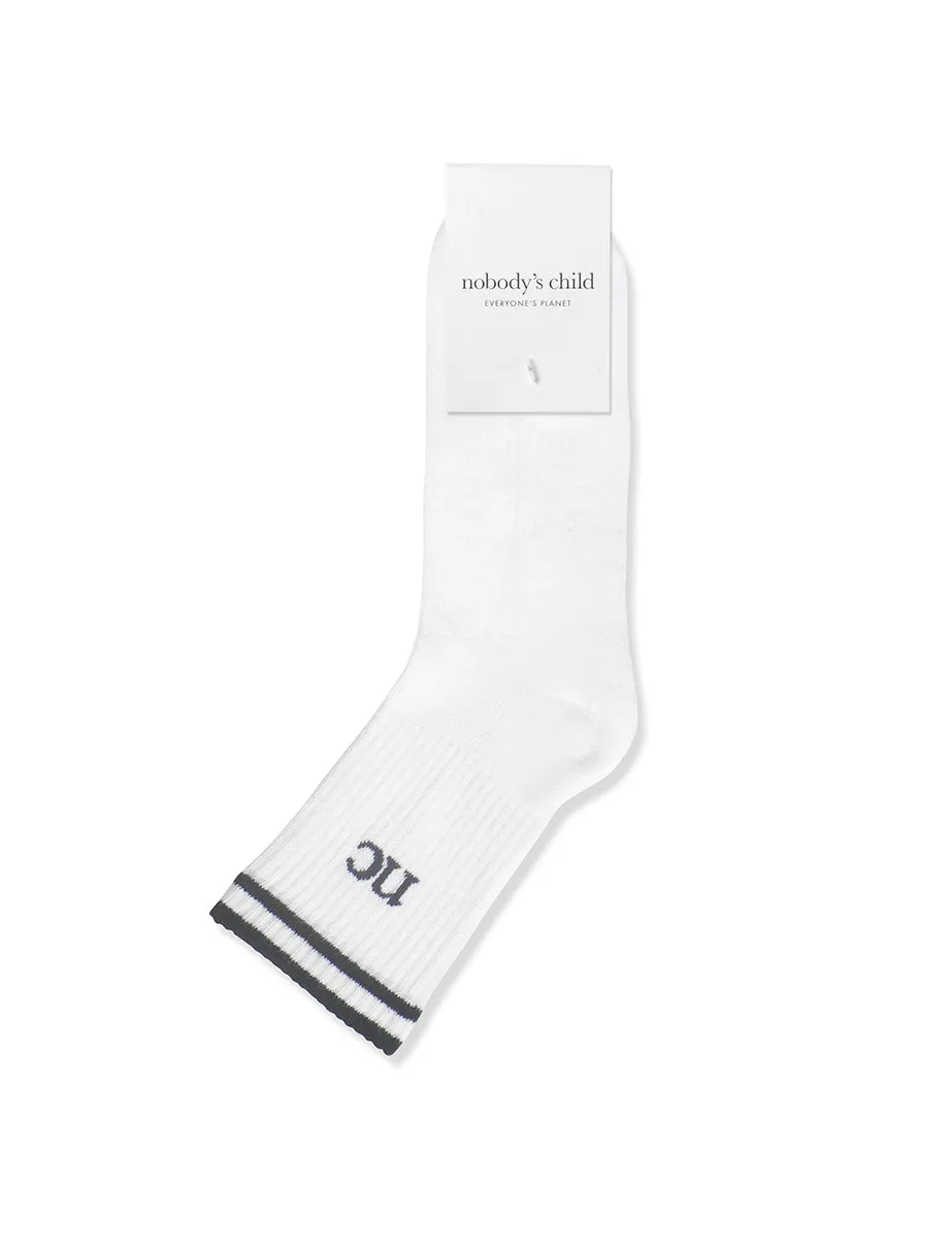 White Ribbed Socks sold by Nobody's Child product image thumbnail 3