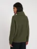 Khaki Roll Neck Longline Knitted Jumper sold by Nobody's Child