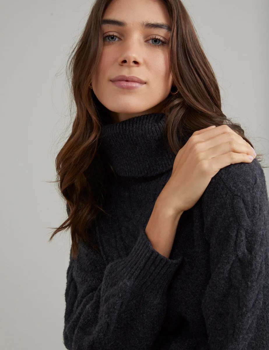 Grey Roll Neck Mini Jumper Dress sold by Nobody's Child product image thumbnail 2