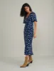 Blue Ditsy Floral Bow Front Faith Midi Dress sold by Nobody's Child