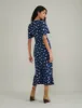 Blue Ditsy Floral Bow Front Faith Midi Dress sold by Nobody's Child