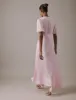 Soft Pink V Neck Midi Erin Dress sold by Nobody's Child