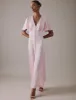 Soft Pink V Neck Midi Erin Dress sold by Nobody's Child
