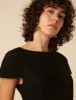 Black Tailored Pleated Blouse sold by Nobody's Child