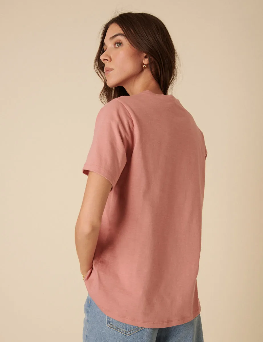 Pink Easy Fit T-Shirt sold by Nobody's Child product image thumbnail 4