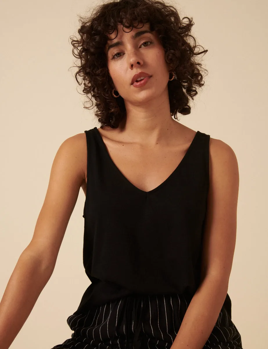 Black Swing Vest Top sold by Nobody's Child product image thumbnail 2