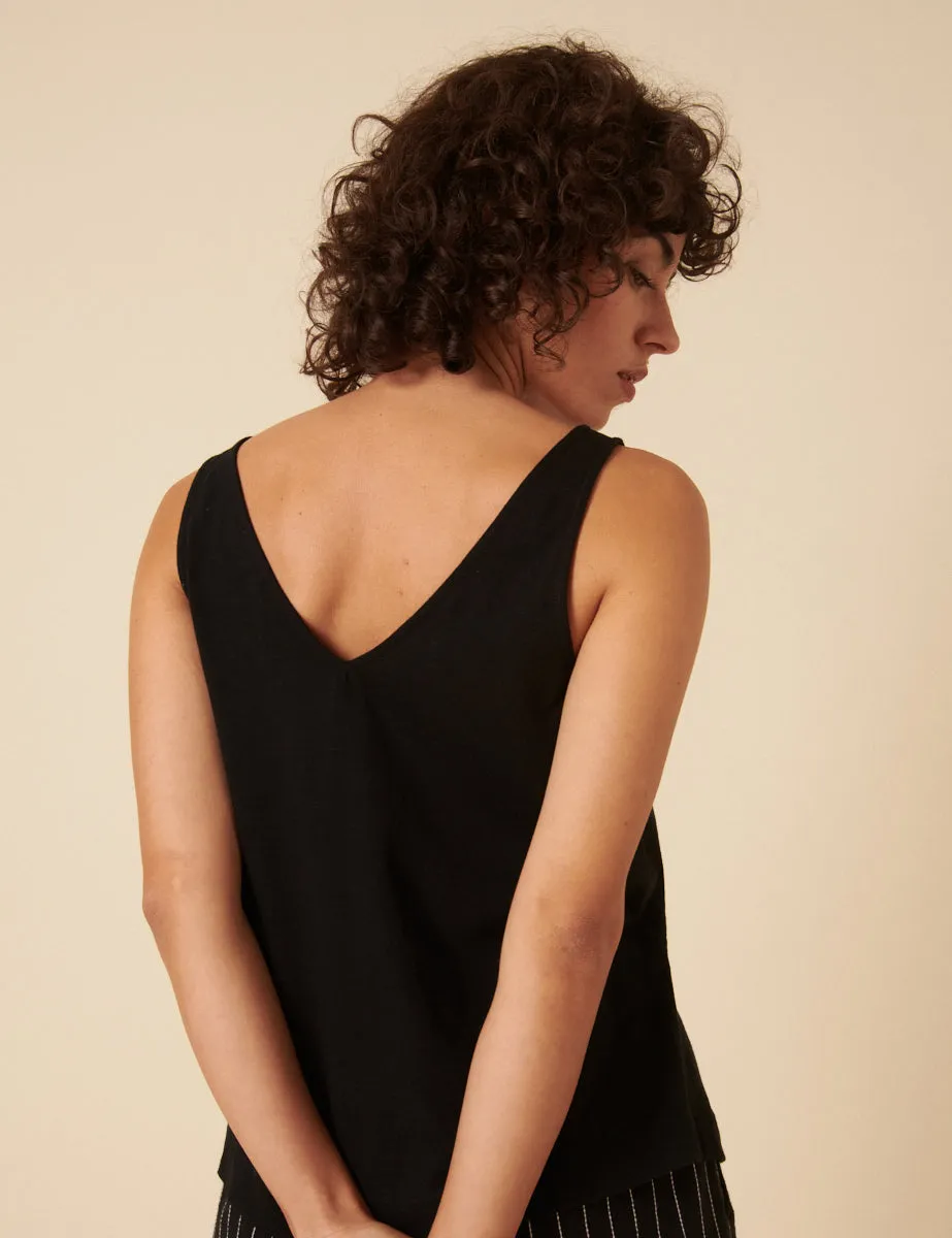Black Swing Vest Top sold by Nobody's Child product image thumbnail 4