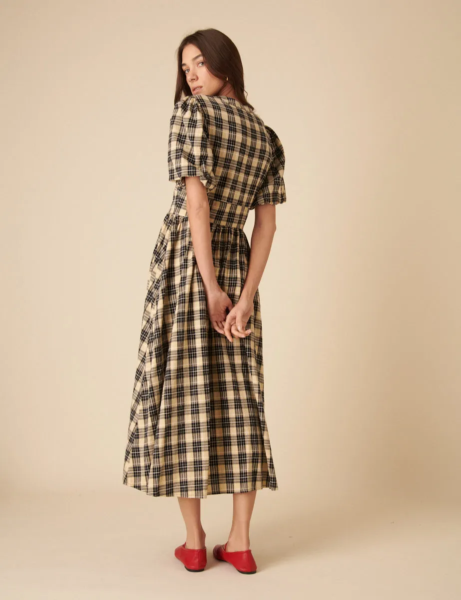 Stone Check Starlight Midi Dress sold by Nobody's Child product image thumbnail 4