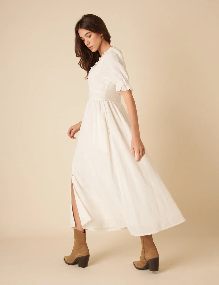 White Flossie Midi Dress sold by Nobody's Child product image thumbnail 3