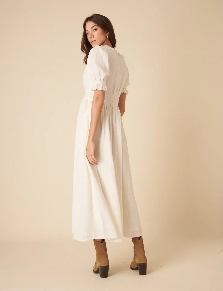 White Flossie Midi Dress sold by Nobody's Child product image thumbnail 4