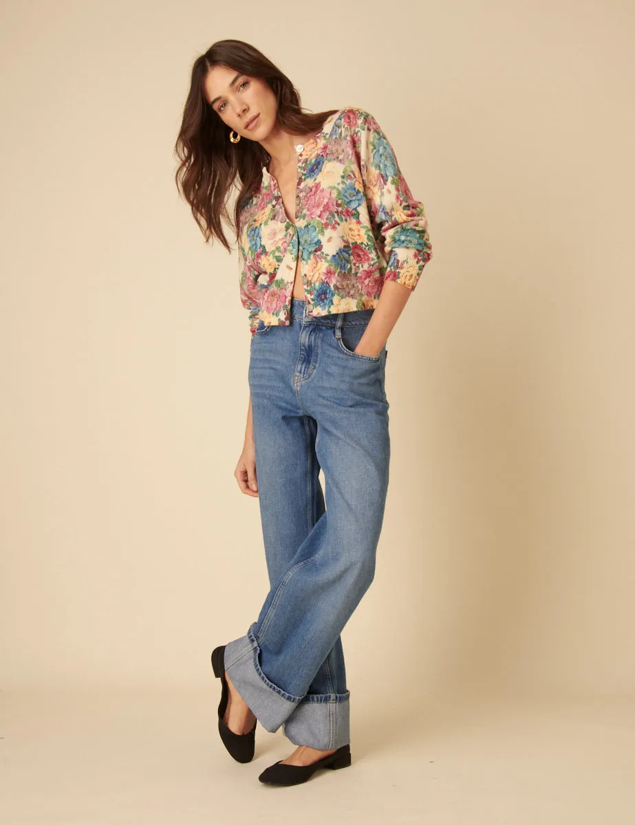 Floral Printed Cardigan sold by Nobody's Child product image thumbnail 4