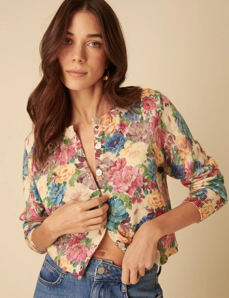 Floral Printed Cardigan sold by Nobody's Child
