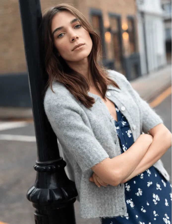 Grey Alpaca Wool Blend Knitted Vest sold by Nobody's Child product image thumbnail 4