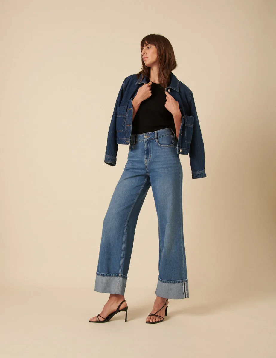 Blue Boxy Denim Jacket sold by Nobody's Child product image thumbnail 3