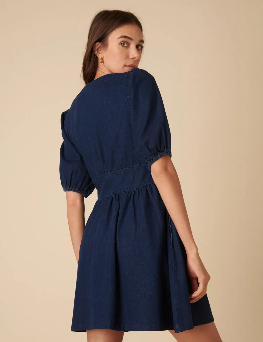 Blue Denim Starlight Mini Dress sold by Nobody's Child product image thumbnail 4