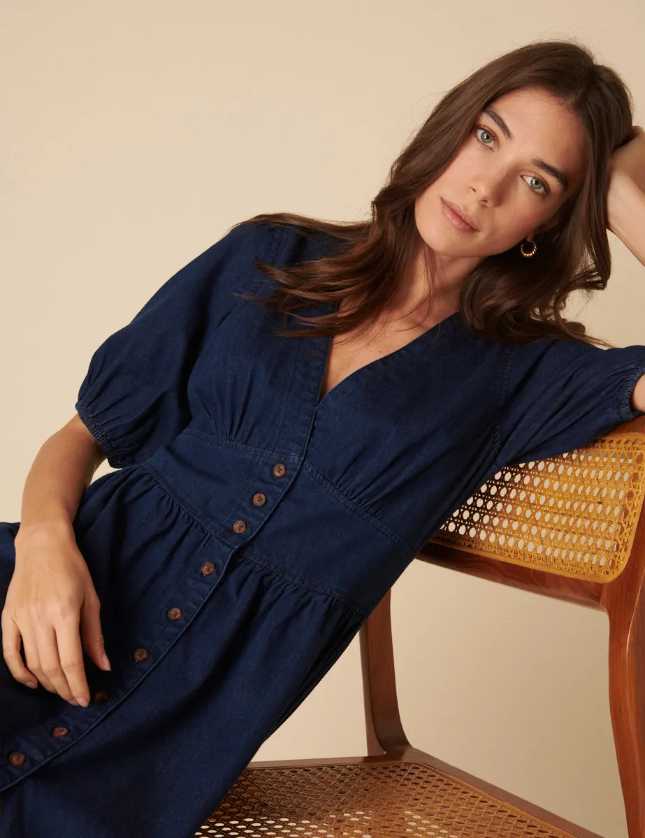 Blue Denim Starlight Mini Dress sold by Nobody's Child product image thumbnail 2