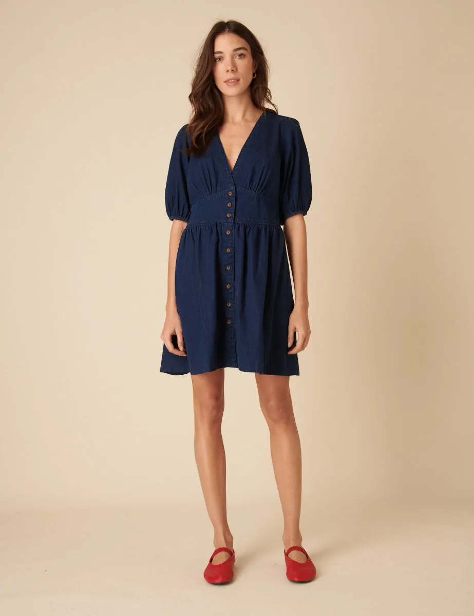 Blue Denim Starlight Mini Dress sold by Nobody's Child product image thumbnail 3