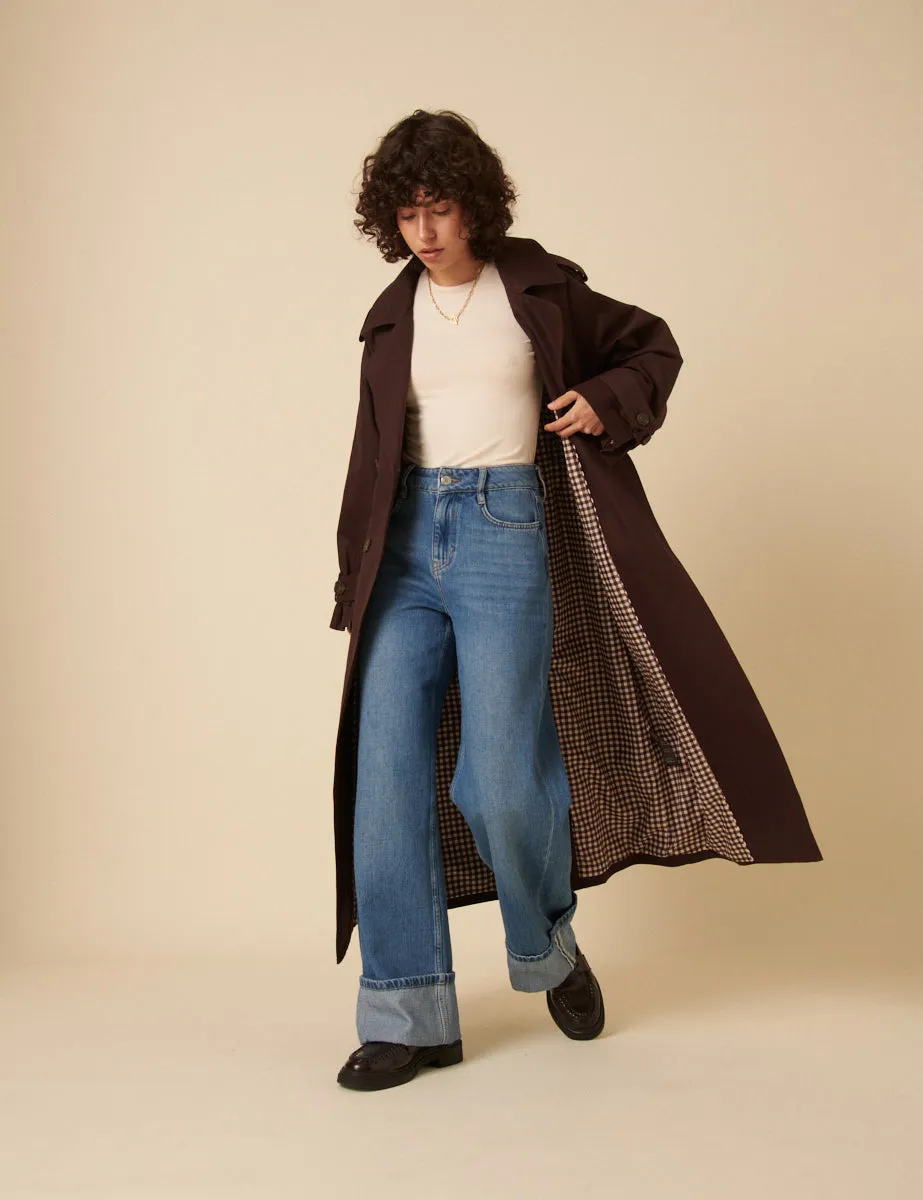 Brown Double Breasted Trench Coat sold by Nobody's Child product image thumbnail 5