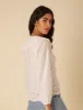 White Tie Front Broderie Anglaise Blouse sold by Nobody's Child