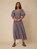 Blue And Pink Gingham Nova Midi Dress sold by Nobody's Child