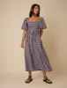 Blue And Pink Gingham Nova Midi Dress sold by Nobody's Child