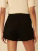 Black Denim A-line Shorts sold by Nobody's Child