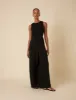 Black Shirred Jumpsuit sold by Nobody's Child