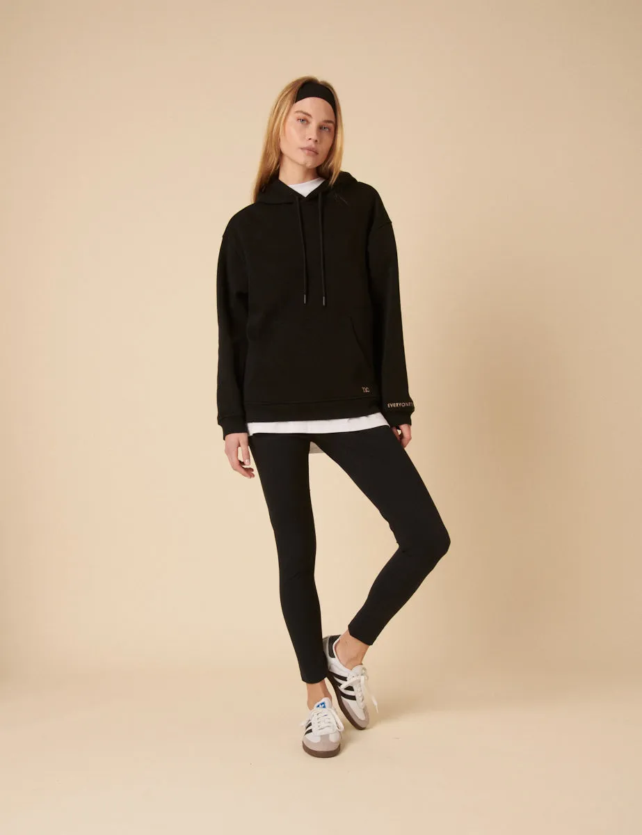 Black Relaxed Hoodie sold by Nobody's Child product image thumbnail 2