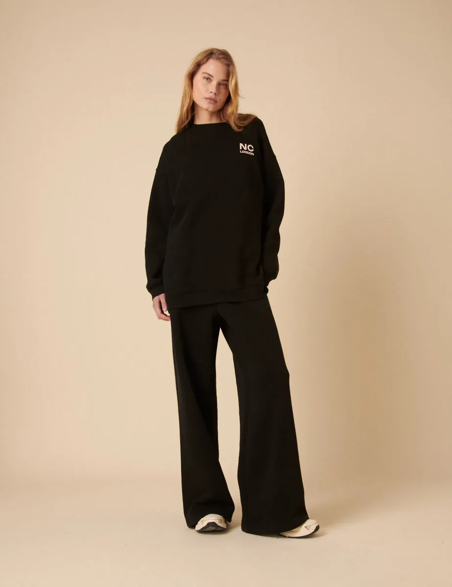 Black Oversized Graphic Sweatshirt sold by Nobody's Child product image thumbnail 3