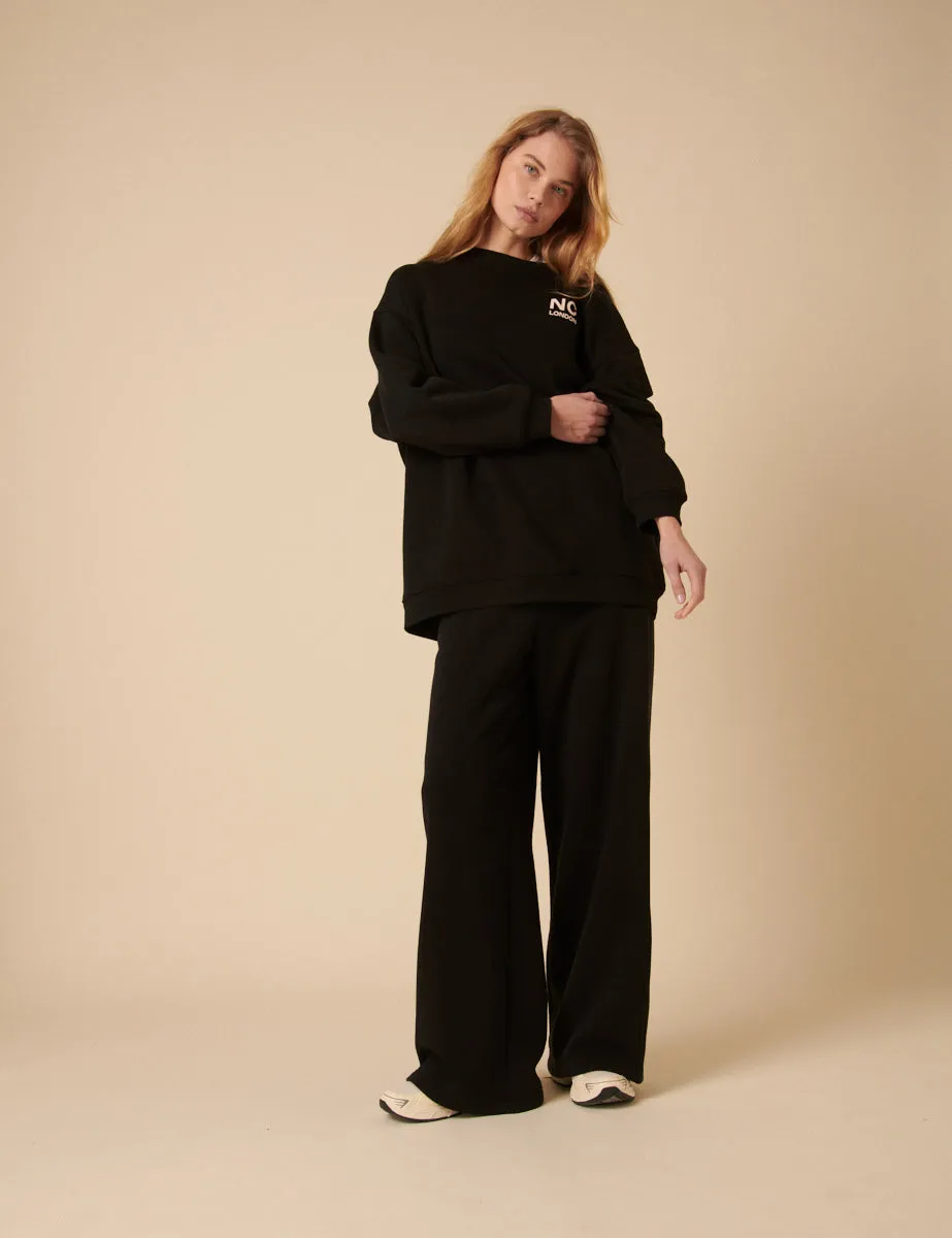 Black Oversized Graphic Sweatshirt sold by Nobody's Child product image thumbnail 4