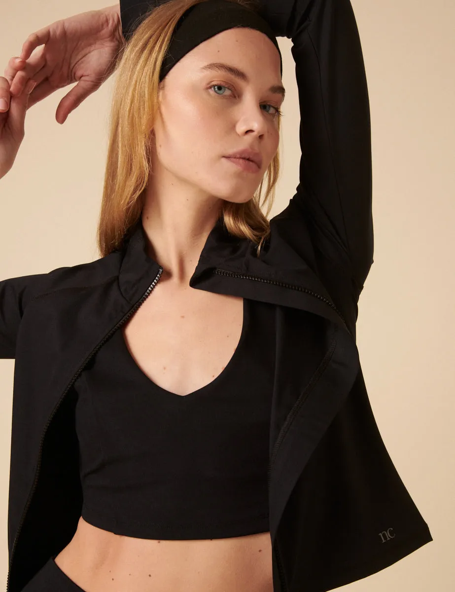 Black Zip Through Active Top sold by Nobody's Child product image thumbnail 2