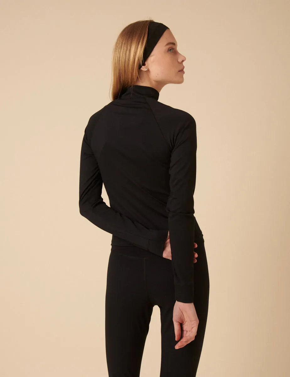 Black Zip Through Active Top sold by Nobody's Child product image thumbnail 4