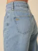Blue Straight Full Length Jeans sold by Nobody's Child