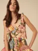 Yellow Floral Linen-blend Coen Mini Dress sold by Nobody's Child