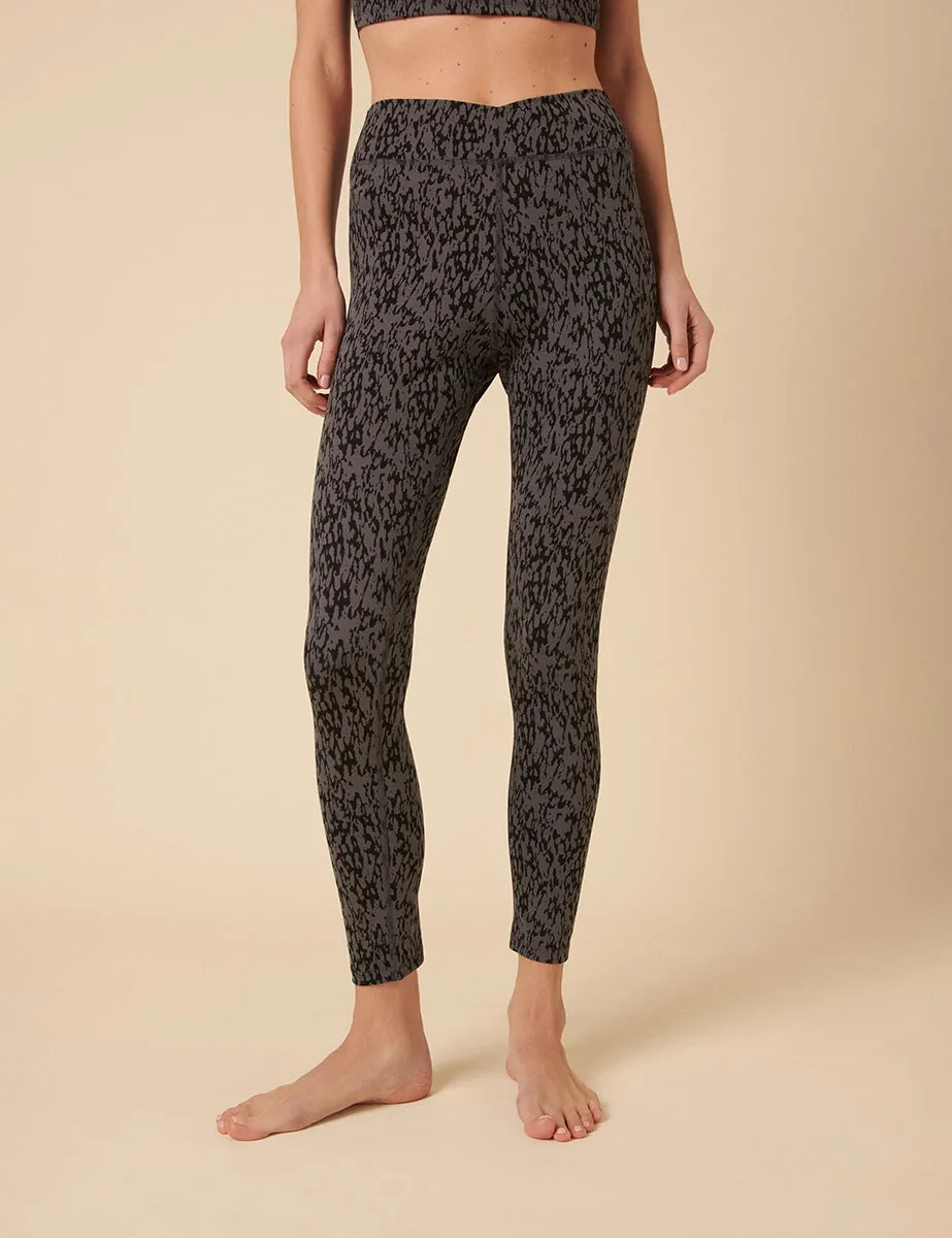 Black Printed Cross Front Active Leggings sold by Nobody's Child product image thumbnail 2