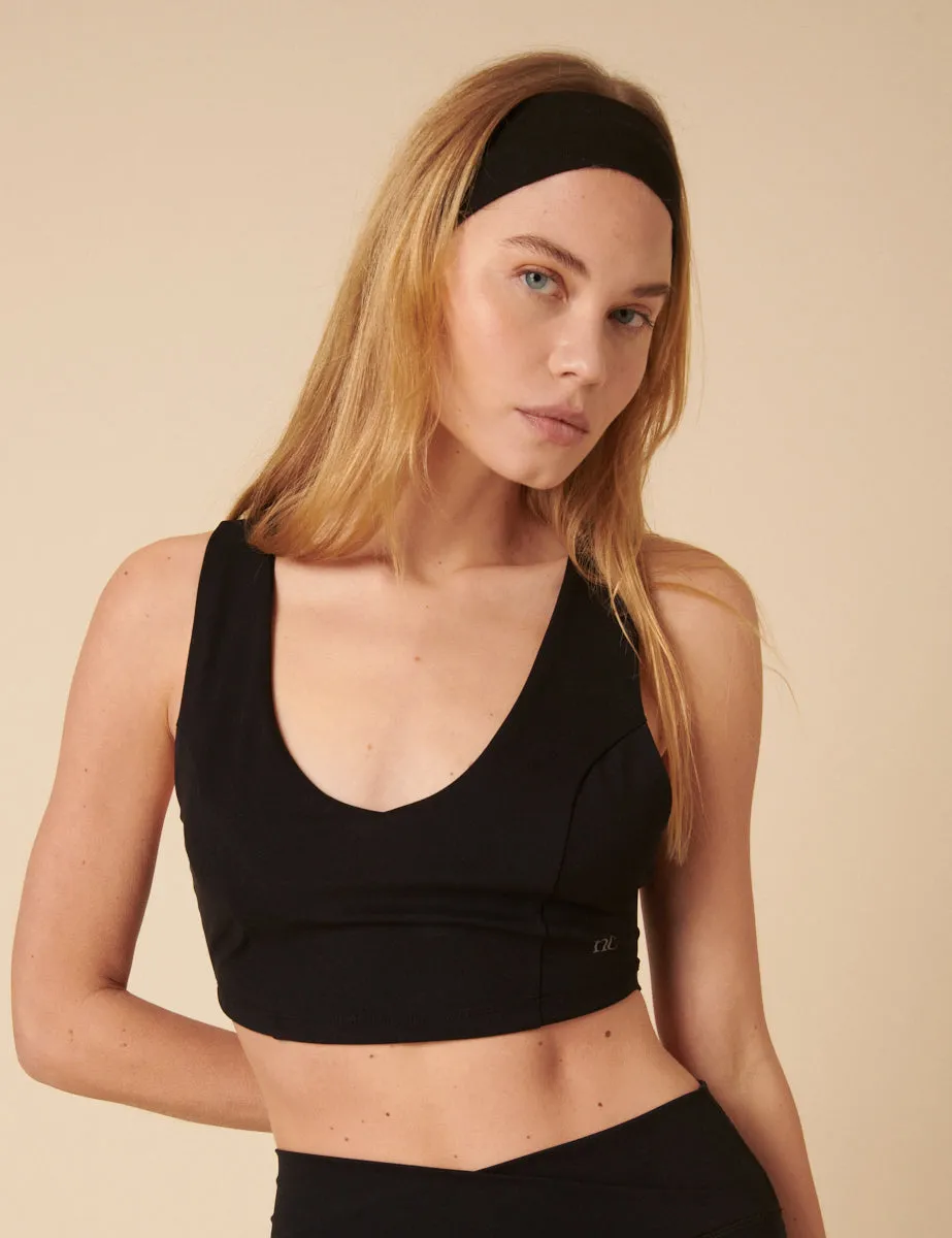 Black Sports Bra sold by Nobody's Child product image thumbnail 3
