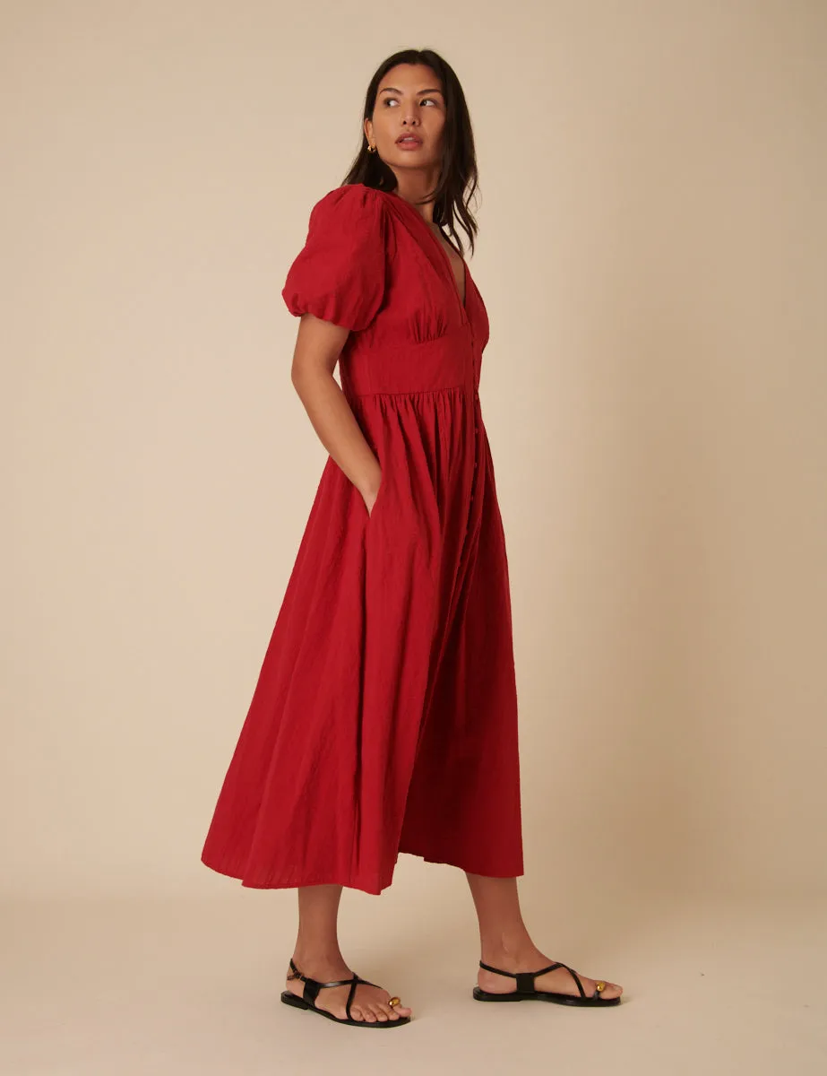 Red Starlight Midi Dress sold by Nobody's Child product image thumbnail 3