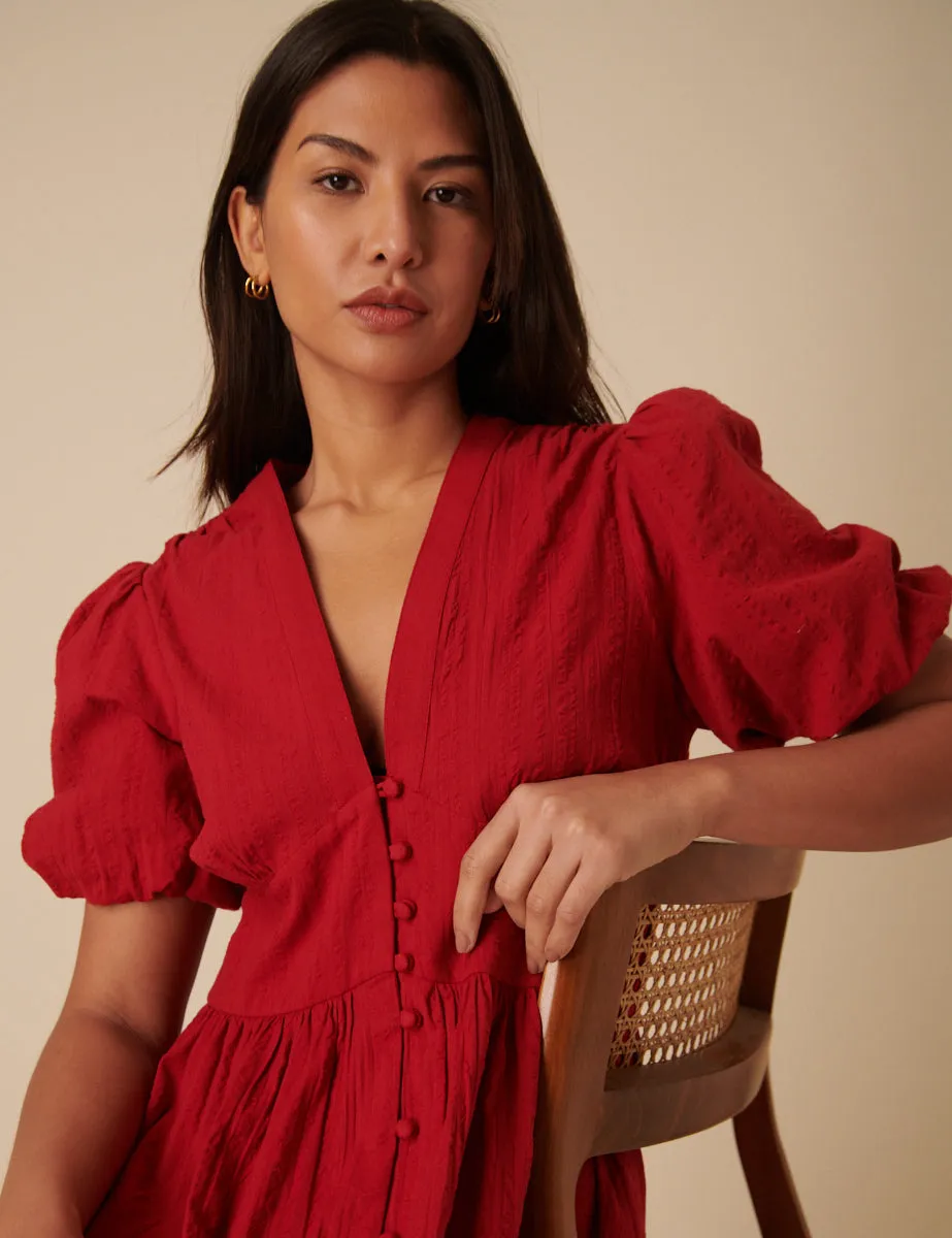 Red Starlight Midi Dress sold by Nobody's Child product image thumbnail 2