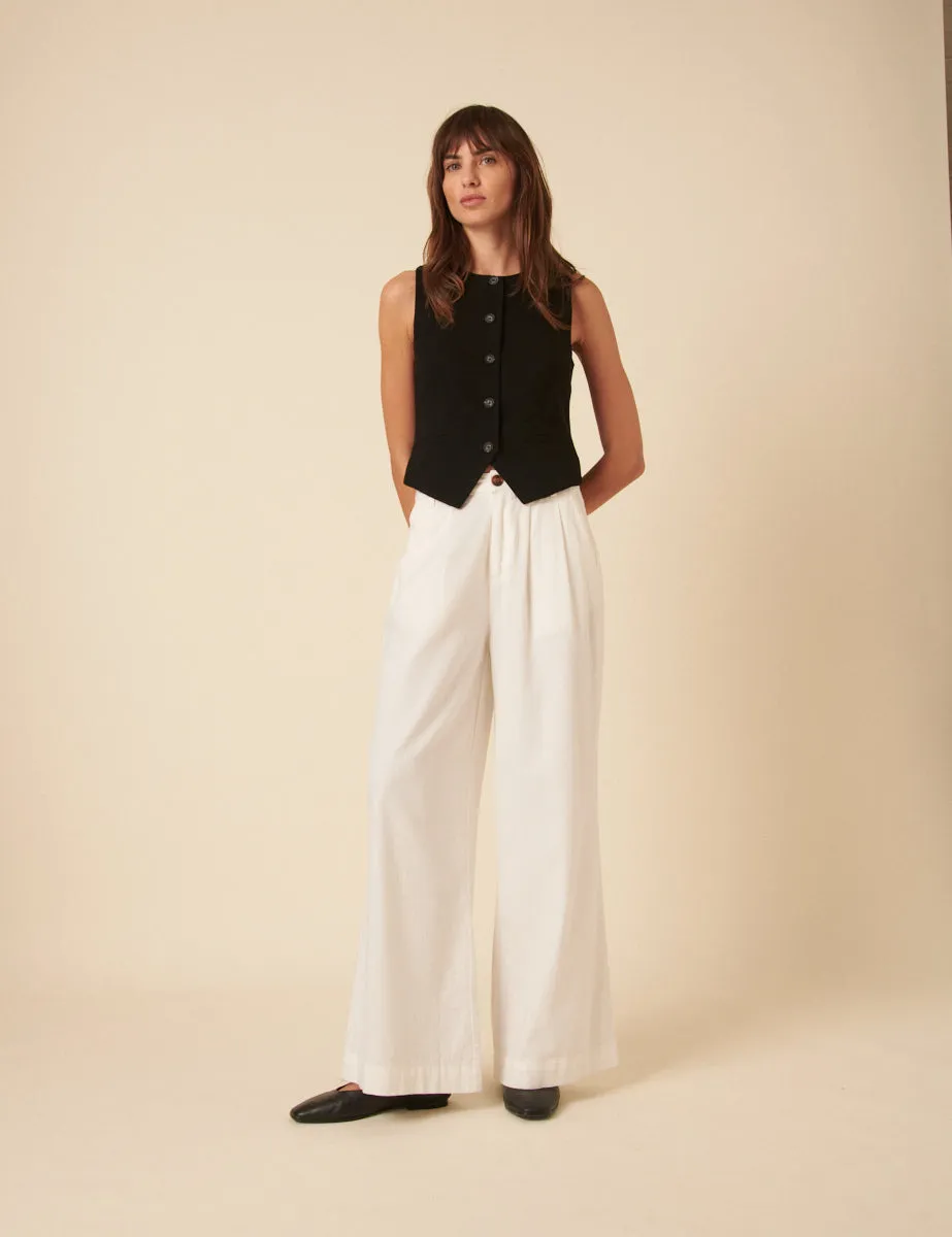 Black Tailored Crew Neck Waistcoat sold by Nobody's Child product image thumbnail 4