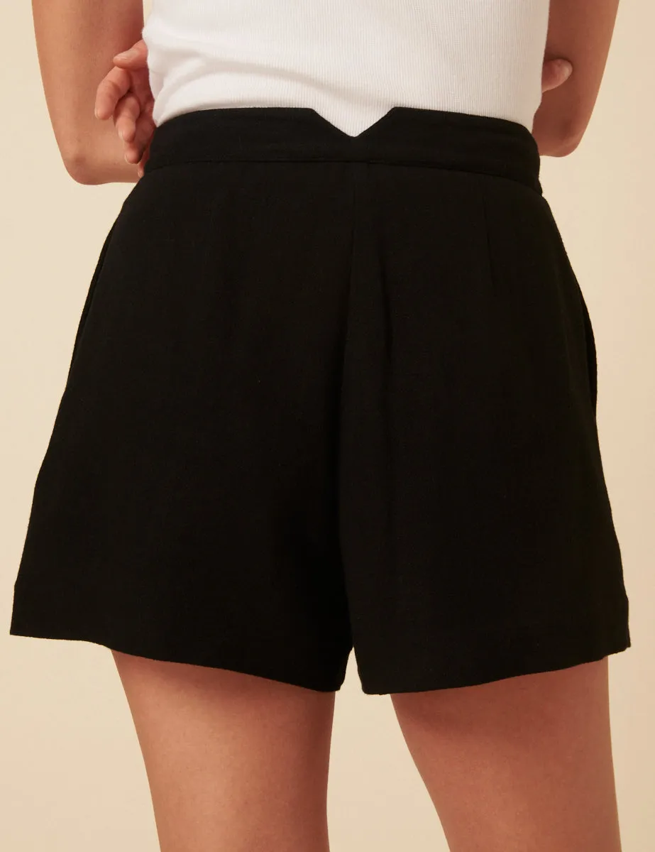Black Audrey Tailored Shorts sold by Nobody's Child product image thumbnail 4