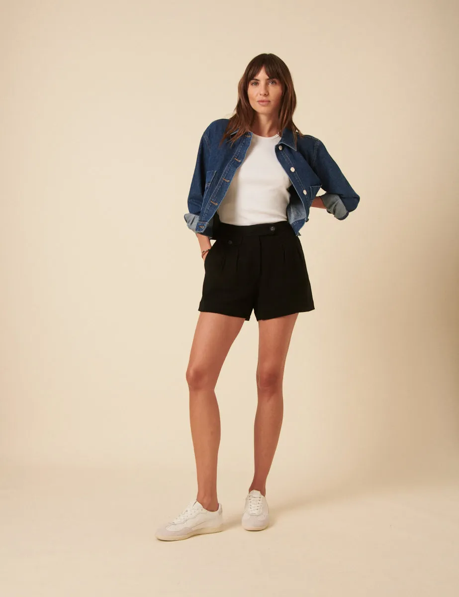 Black Audrey Tailored Shorts sold by Nobody's Child product image thumbnail 3