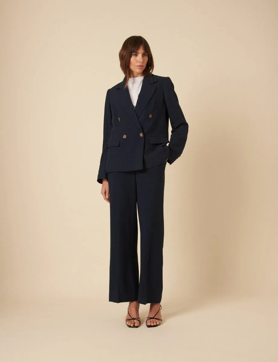 Navy Double Breasted Blazer sold by Nobody's Child