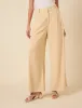 Cream Isabelle Wide Leg Trousers sold by Nobody's Child
