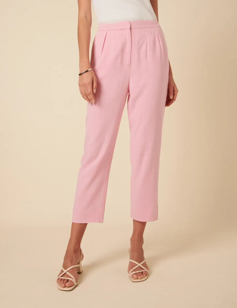 Pink Ketty Tailored Tapered Trousers sold by Nobody's Child product image thumbnail 2
