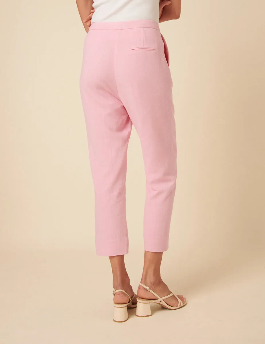 Pink Ketty Tailored Tapered Trousers sold by Nobody's Child product image thumbnail 4