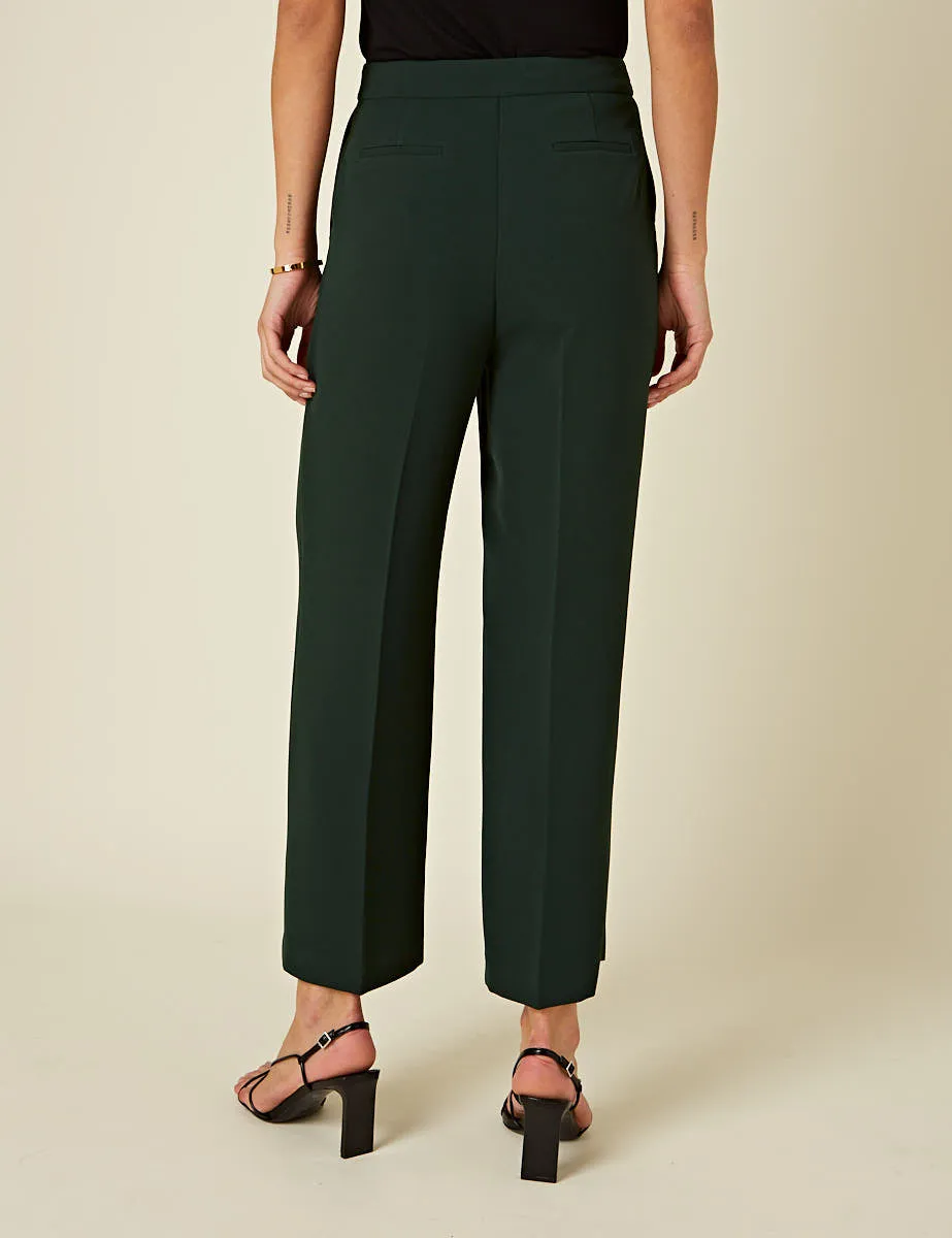 Forest Green Etta Straight Leg Trousers sold by Nobody's Child product image thumbnail 5