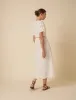 White Collar Broderie Orla Midi Dress sold by Nobody's Child