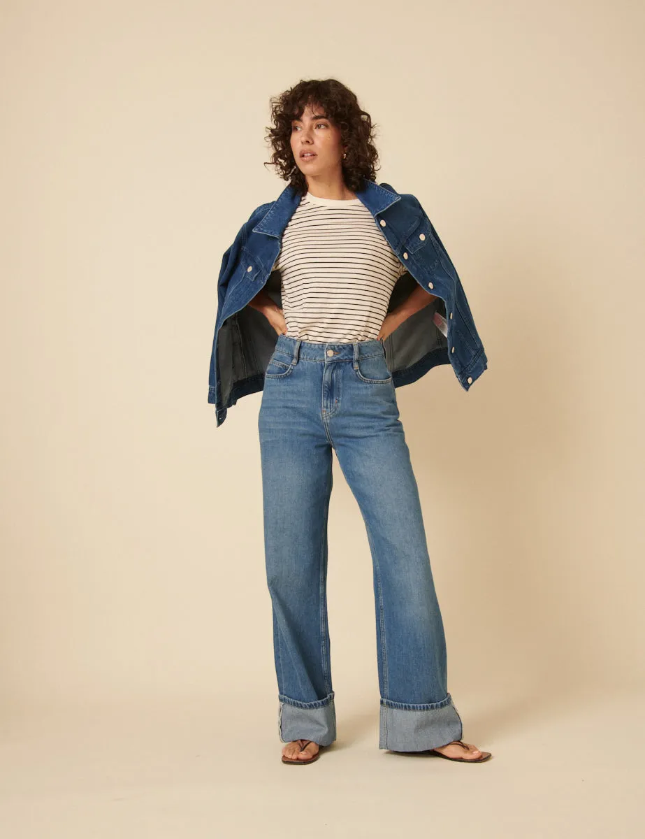 White Striped Oversized T-shirt sold by Nobody's Child product image thumbnail 4